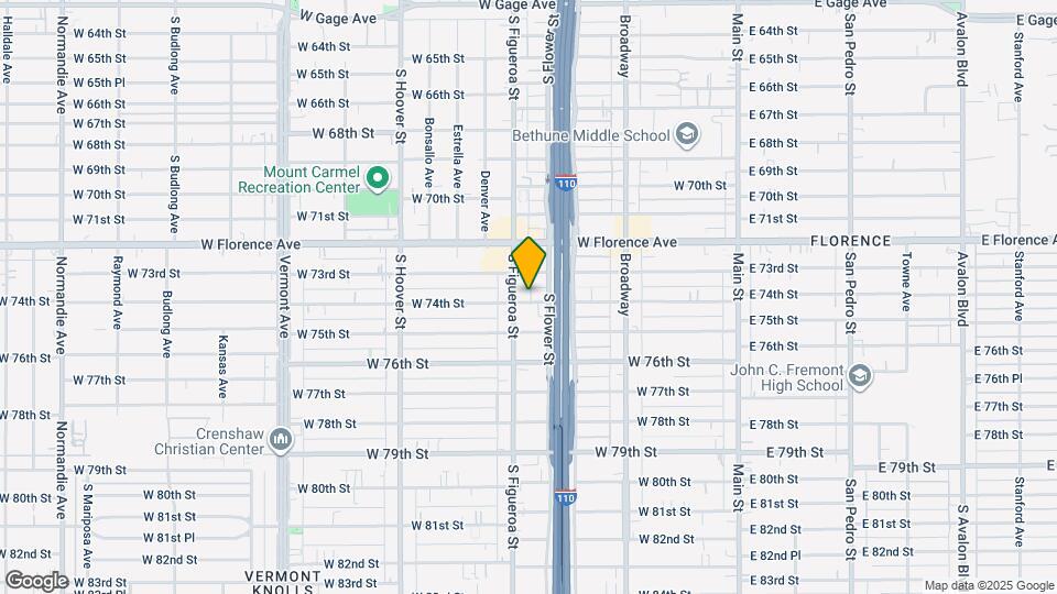 449 W 74th St Map and Location Details