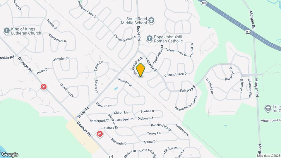 8170 Honeysuckle Dr Map and Location Details