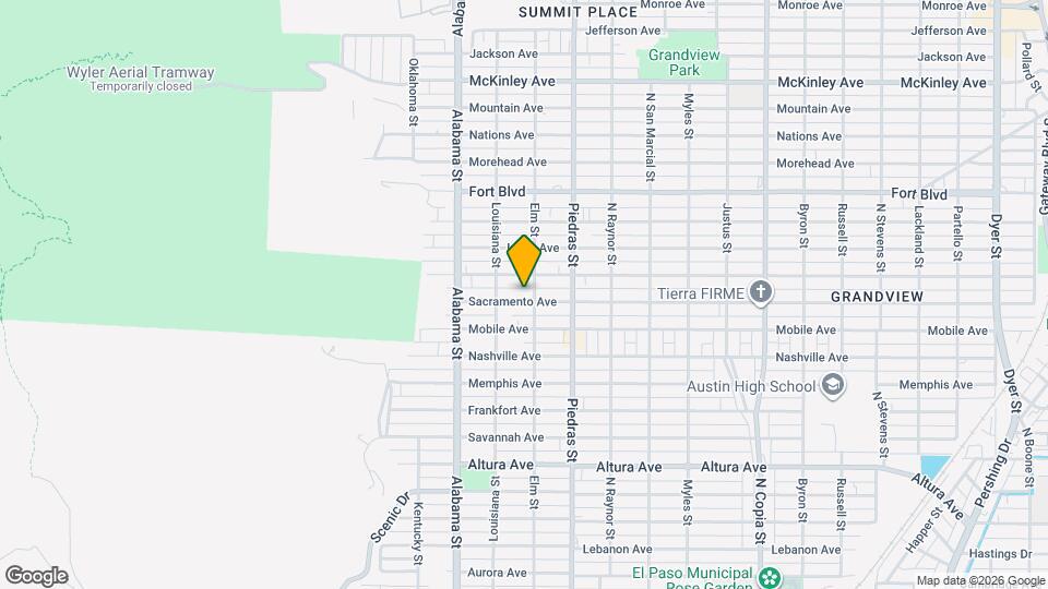 2723 Sacramento Ave Map and Location Details