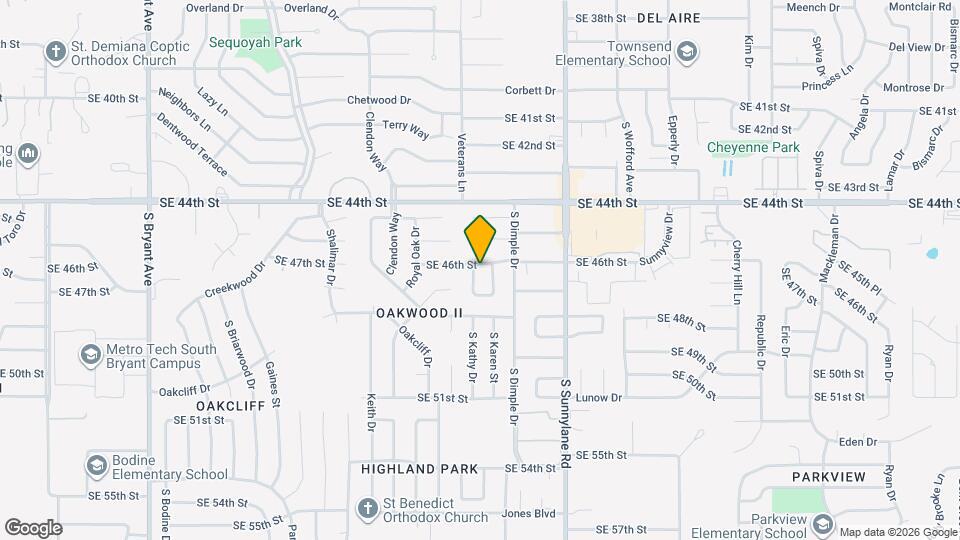 4008 SE 46th St Map and Location Details