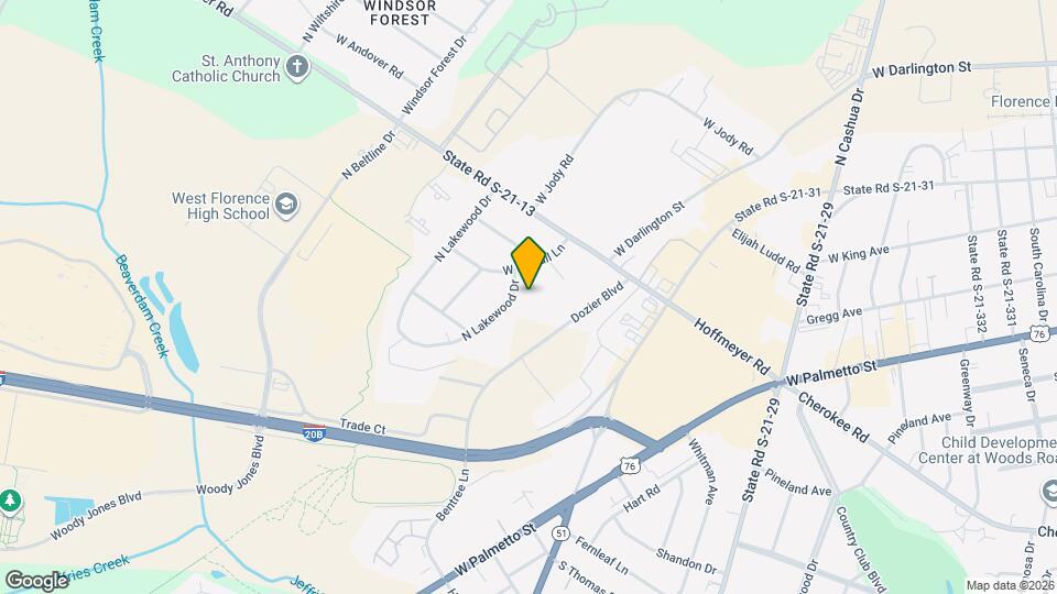 2220 Woodridge Ln, Unit K Map and Location Details