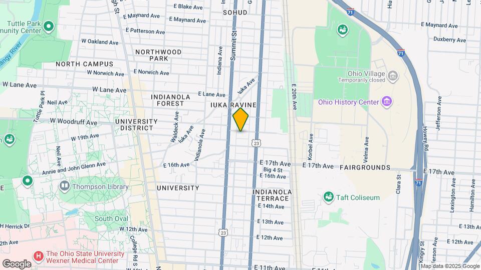 325 E 19th Ave Map and Location Details