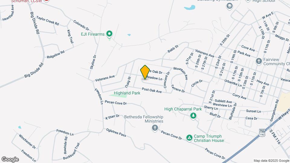 2512 Live Oak Dr Map and Location Details