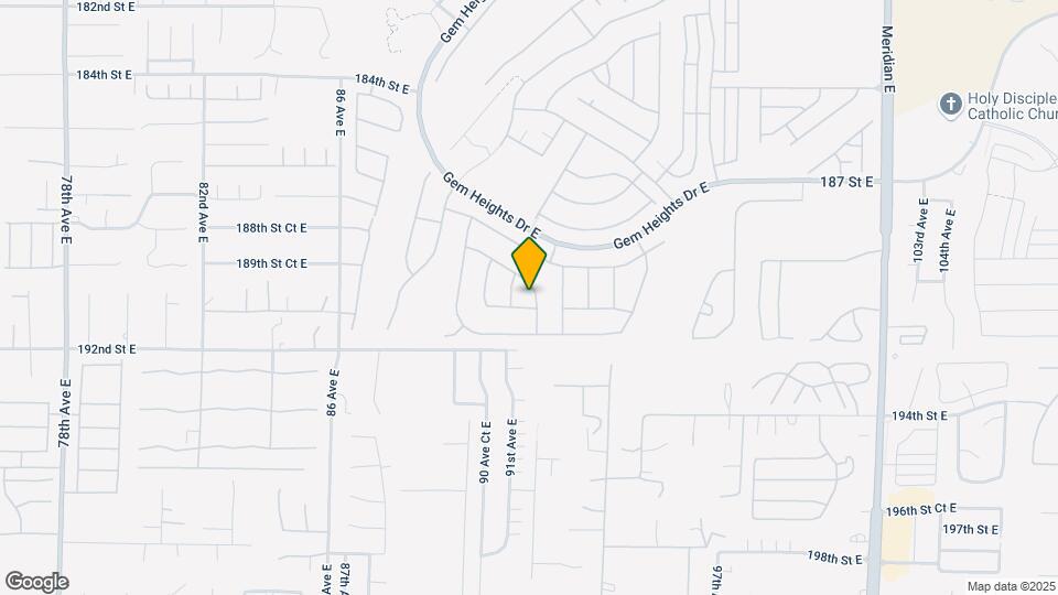 18916 91st Ave Ct E Map and Location Details