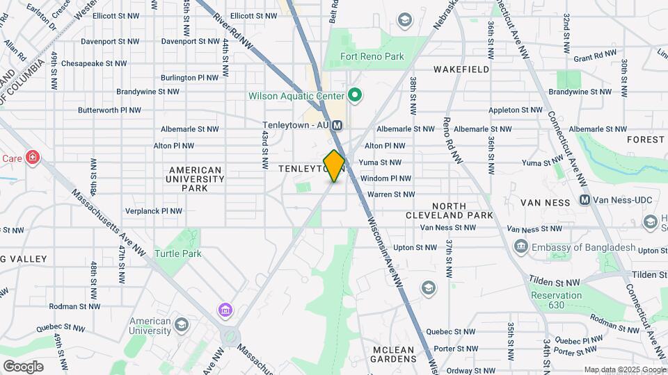 4333 Nebraska Ave NW Map and Location Details