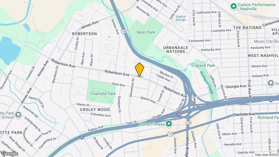 5917 Robertson Ave Map and Location Details