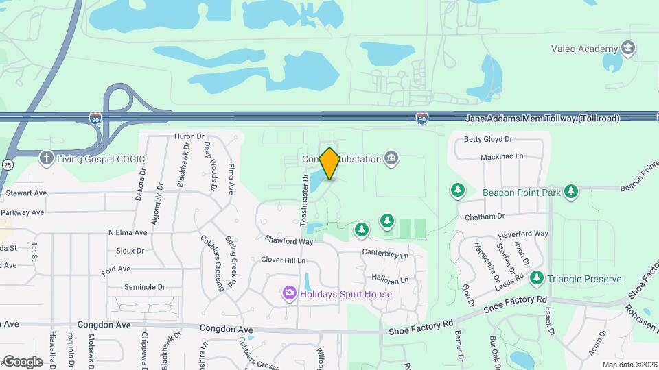 1268 Bradley Cir Map and Location Details