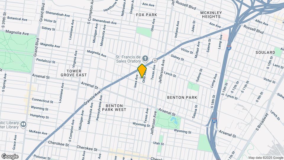 2861 Ohio Ave Map and Location Details