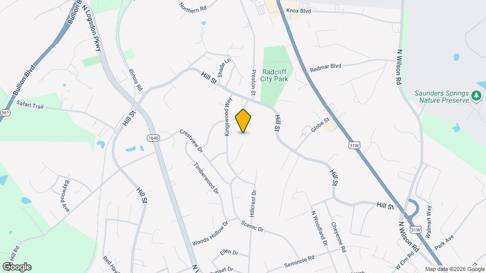 1238 Clear Ridge Ln Map and Location Details