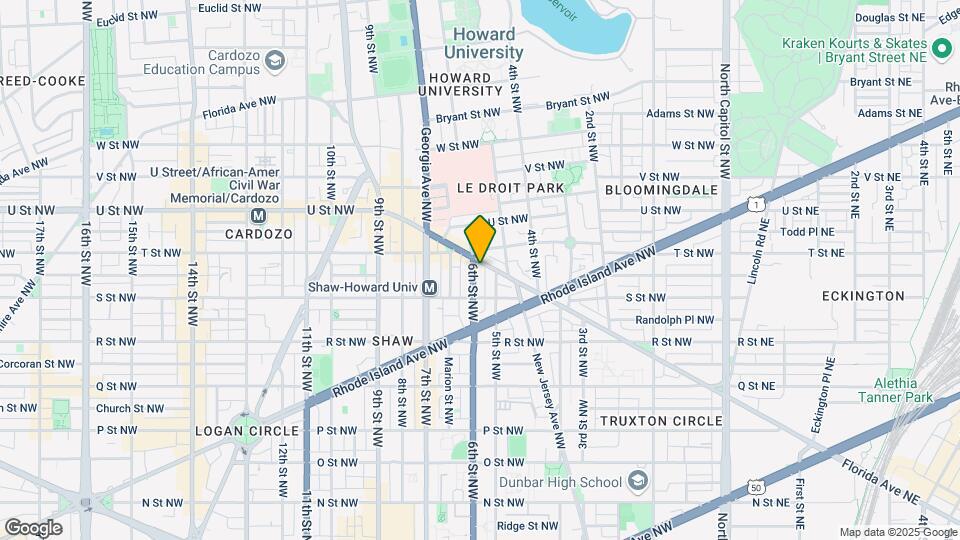 1839 6th St NW-Unit -#4 Map and Location Details
