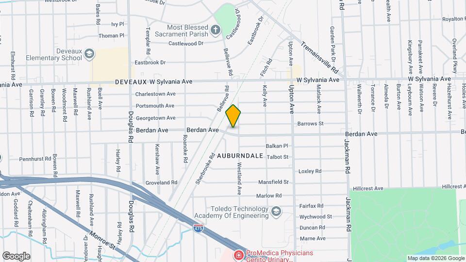 2114 Berdan Ave Map and Location Details