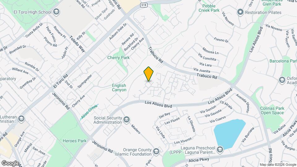 25957 Via Pera, Unit 2 Bed 1 Bath Condo – Mission Viejo Map and Location Details