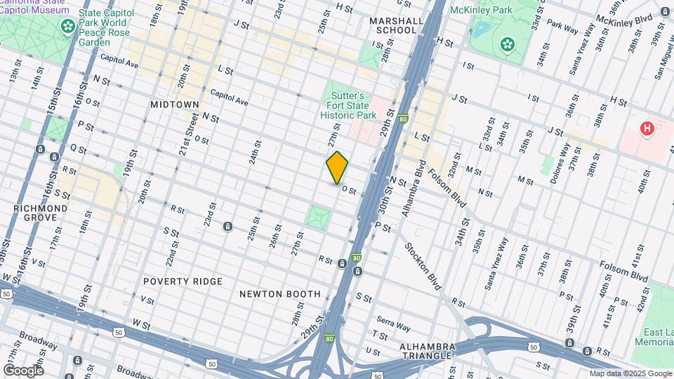 2728 O St Mapa y Detalles de la Ubicación