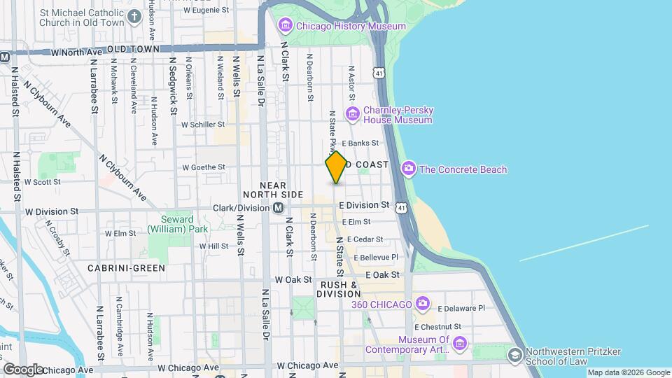 1217 N State Pkwy Map and Location Details
