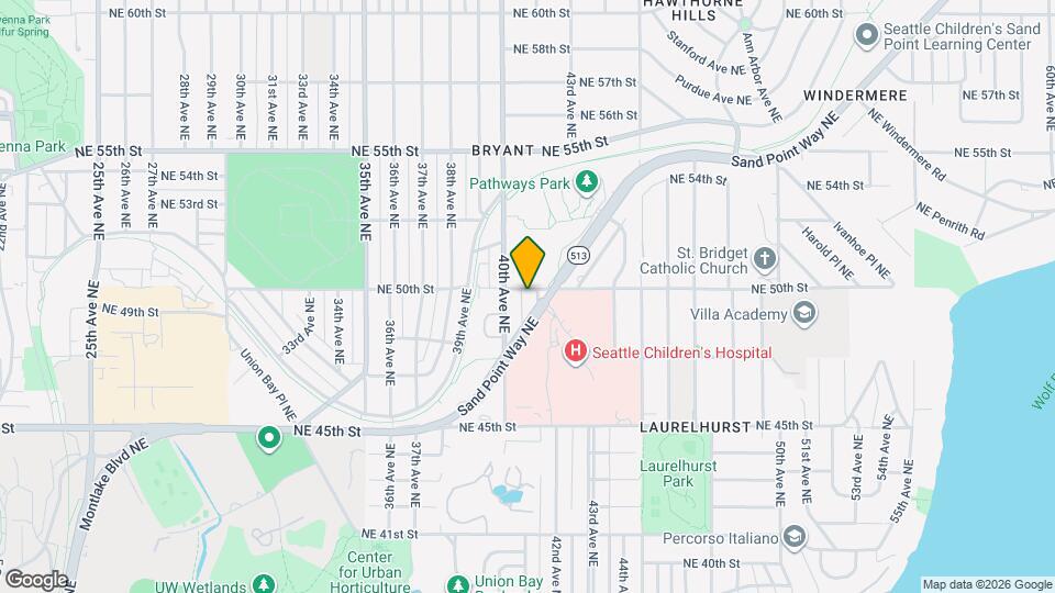 4061 NE 50th St Map and Location Details
