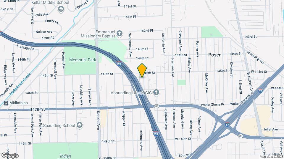 14517 S Richmond Ave Map and Location Details