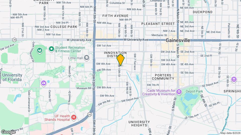 417 SW 10th St Map and Location Details