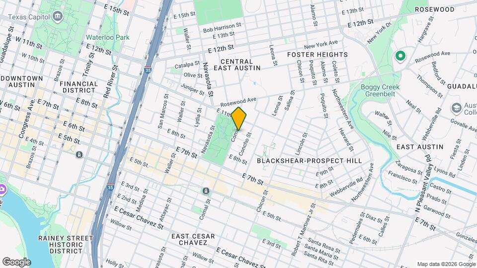 1601 E 10th St Map and Location Details