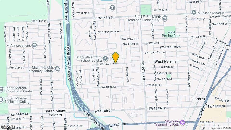 10940 SW 176th St Map and Location Details