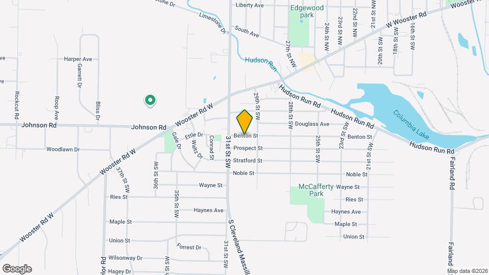 1358 Benton St Map and Location Details