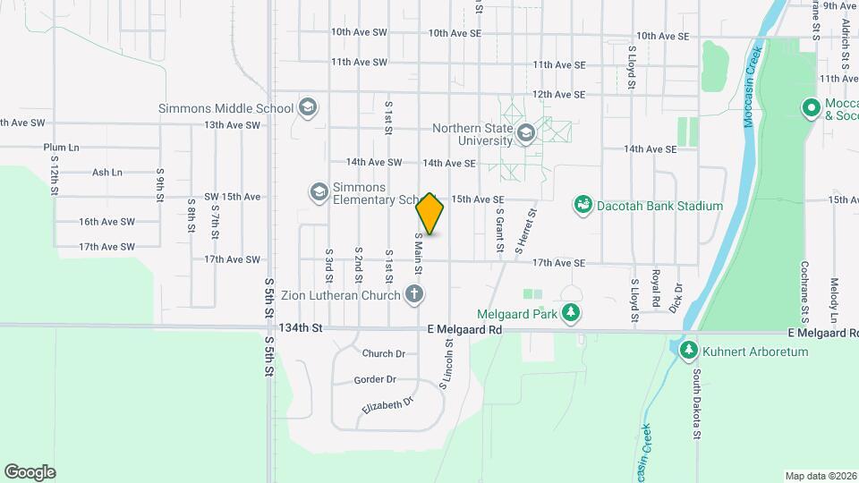 1615 S Main St Map and Location Details