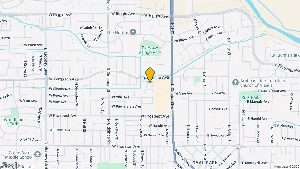 2103 N Highland St Map and Location Details