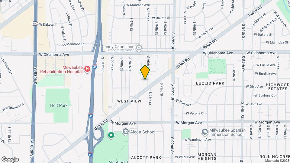 3269 S 95th St Map and Location Details