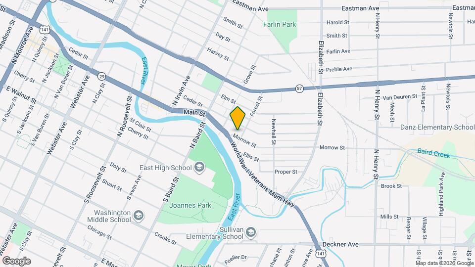 1463 Morrow St Map and Location Details