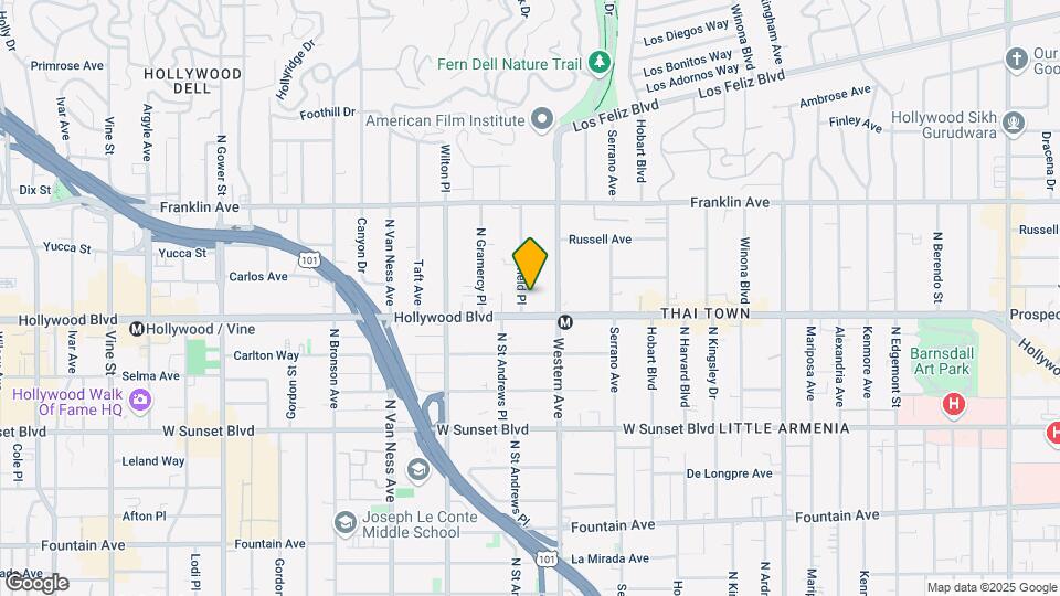 1714 Garfield Pl Mapa y Detalles de la Ubicación