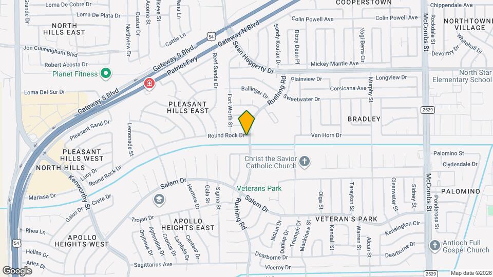 5132 Round Rock Dr Map and Location Details