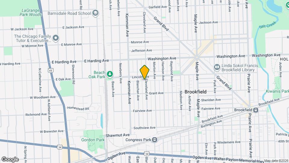 3614 Cleveland Ave Map and Location Details