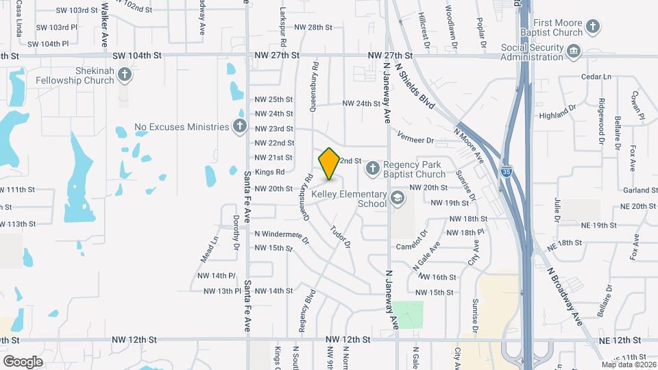912 NW 20th St Map and Location Details