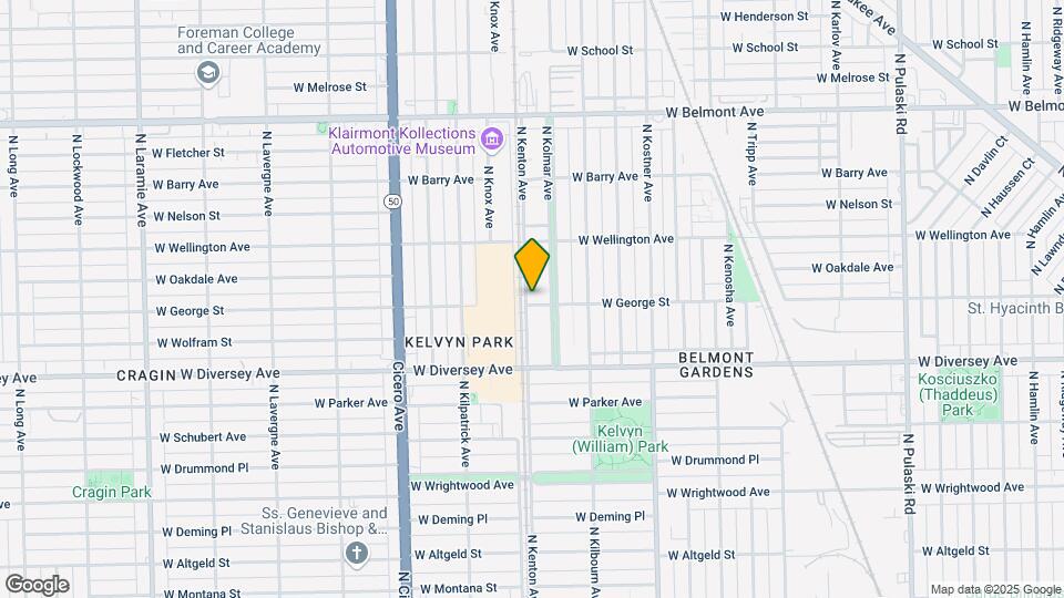 4562 W George St, Unit 1 Map and Location Details