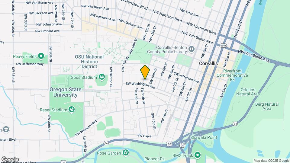 1061 SW Washington Ave Map and Location Details