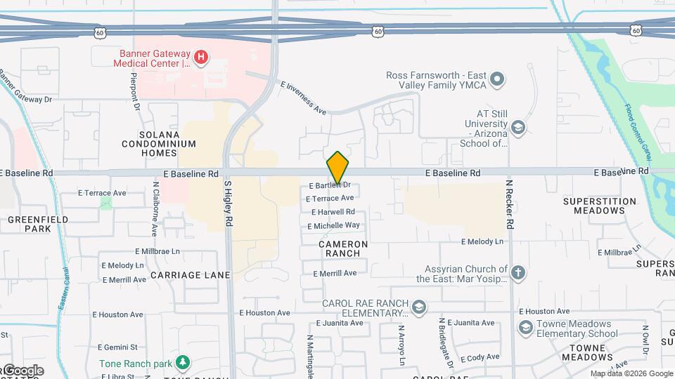 3515 E Bartlett Dr Map and Location Details