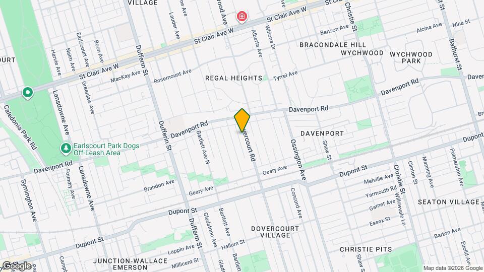 1190 Dovercourt Rd Map and Location Details