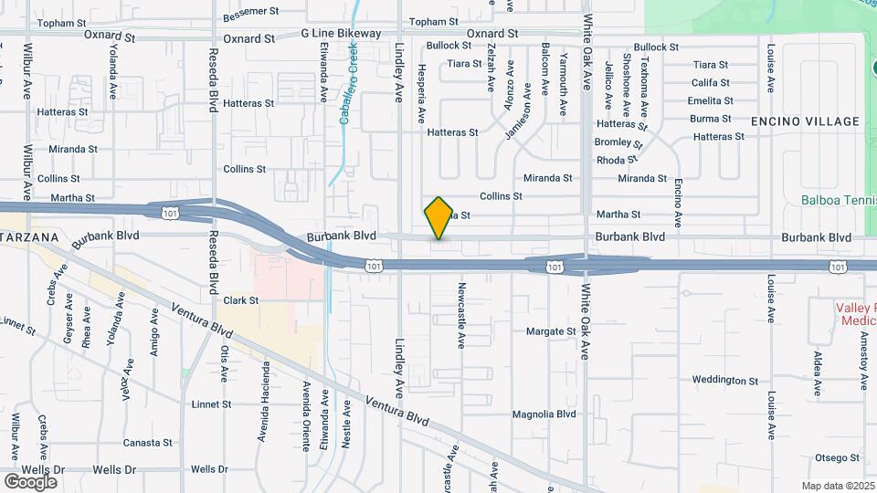 18032 Burbank Blvd Map and Location Details