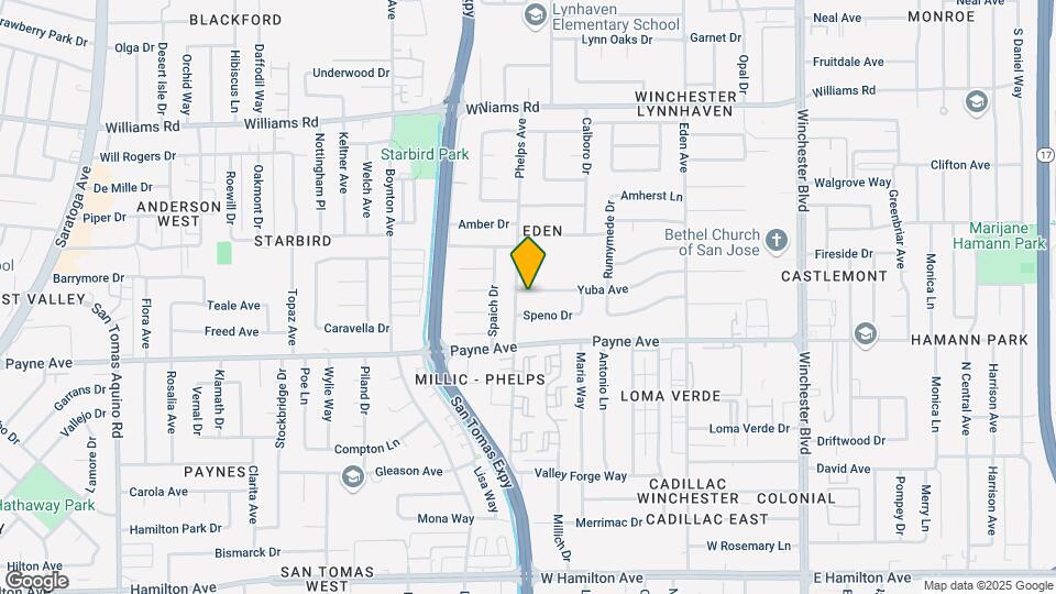 3536 Yuba Ave Map and Location Details
