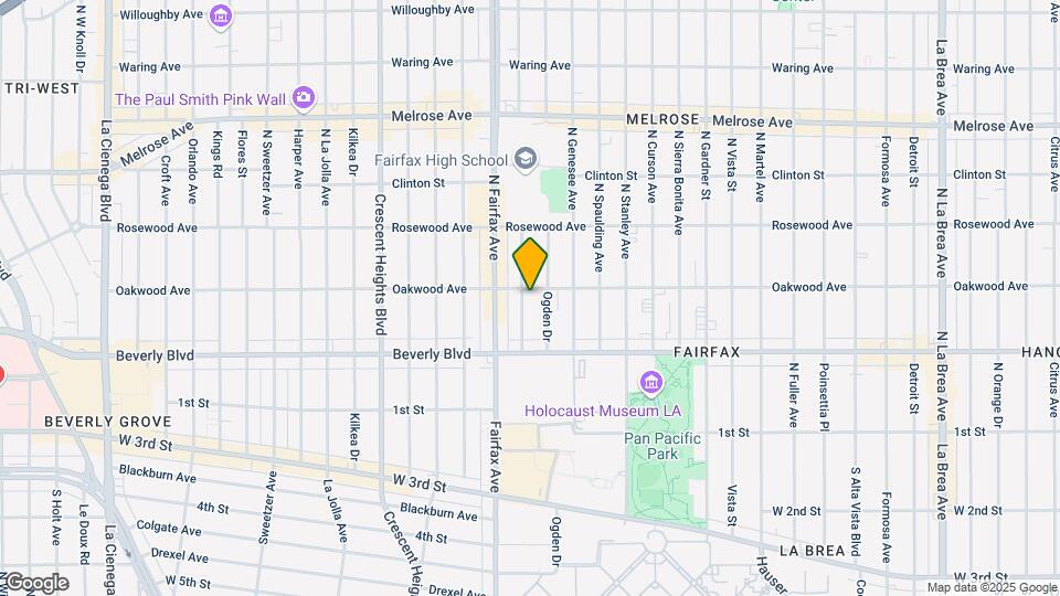 360 N Orange Grove Ave Mapa y Detalles de la Ubicación