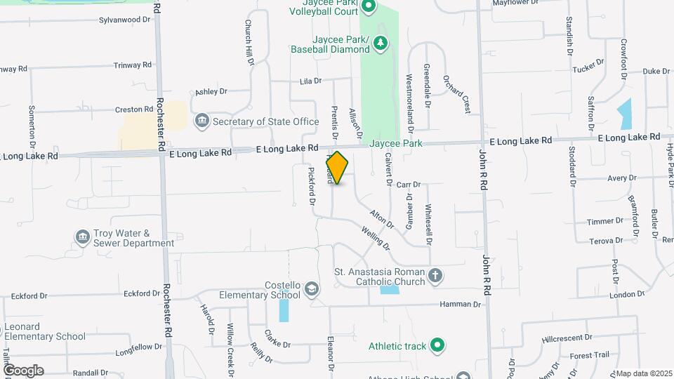 4886 Hubbard Map and Location Details