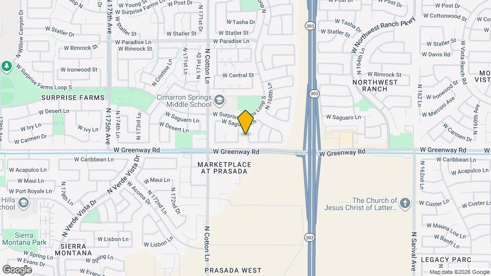 15410 N 169th Ln Mapa y Detalles de la Ubicación