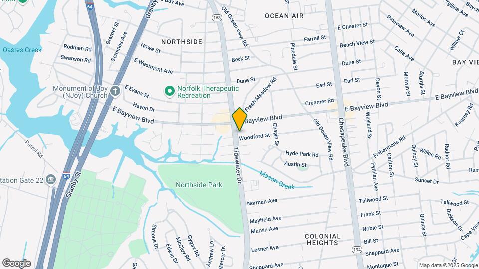 8580 Tidewater Dr Map and Location Details