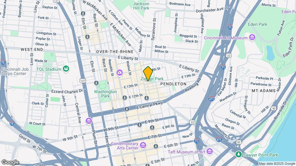 210 E 13th St Mapa y Detalles de la Ubicación