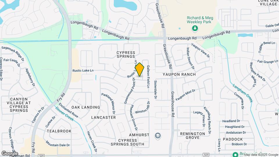 19838 Stonecross Glen Ln Map and Location Details