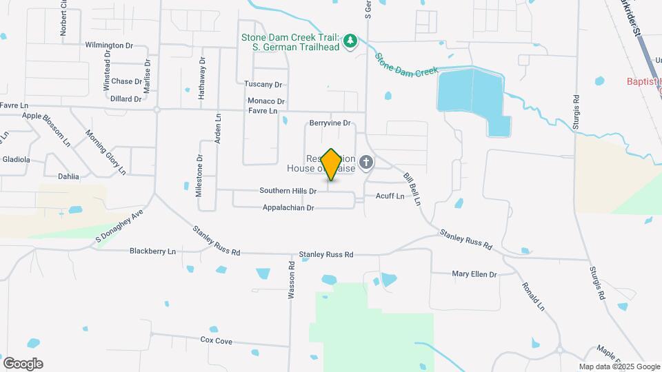 1480 Southern Hills Dr Map and Location Details