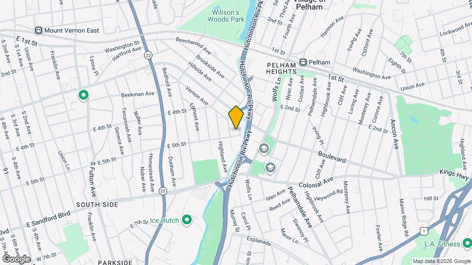 525 E 5th St Map and Location Details