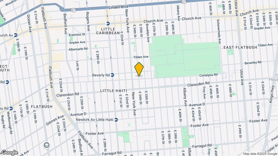 493 E 34th St Map and Location Details