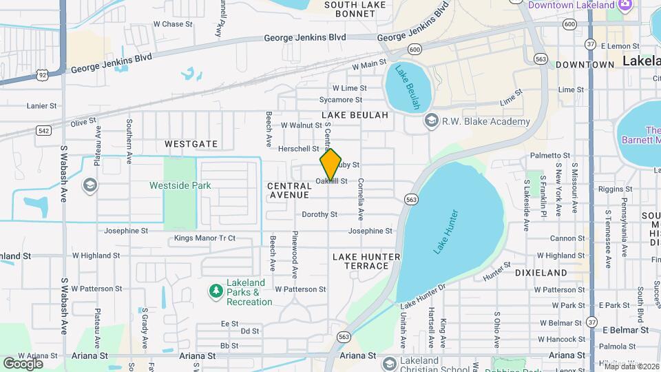 1148 Oakhill St Map and Location Details