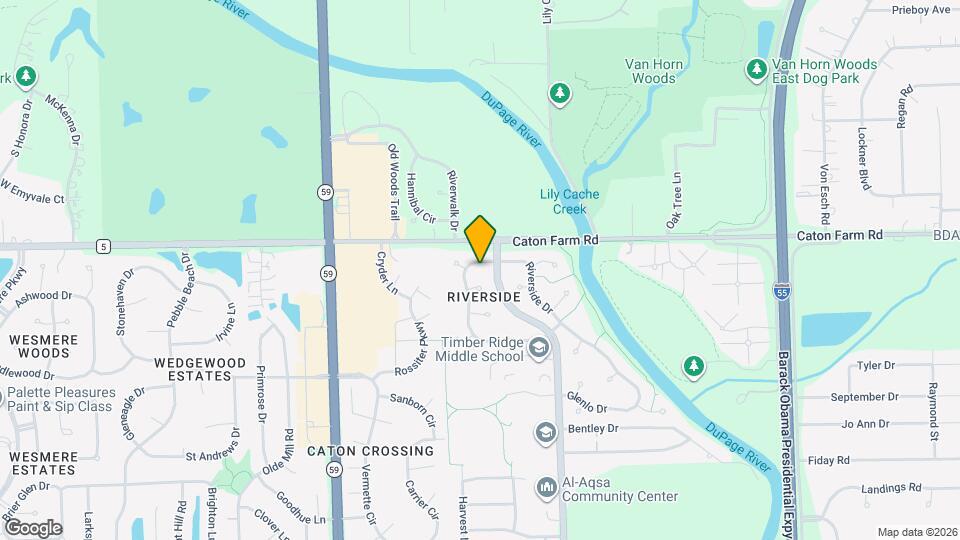 4506 W Riverside Dr Map and Location Details