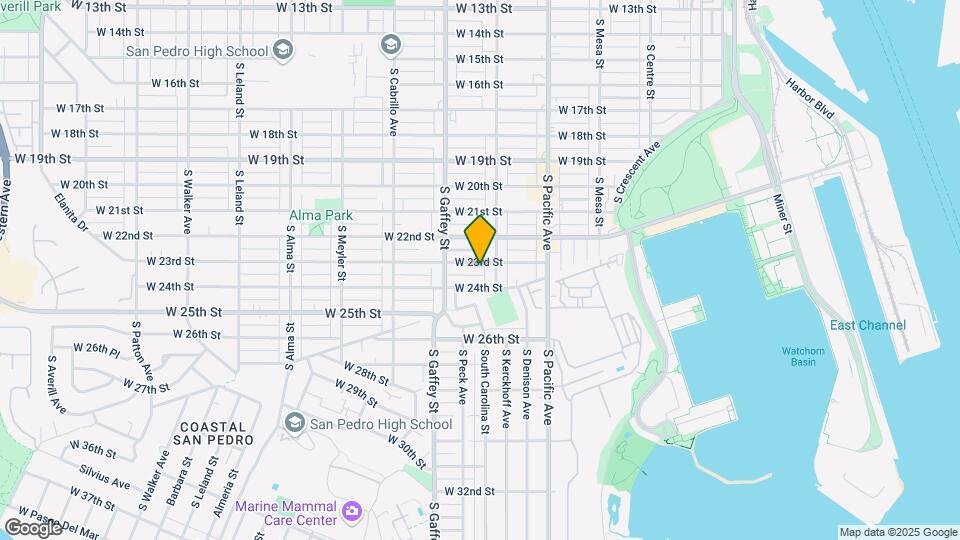 625 W 23rd St Map and Location Details